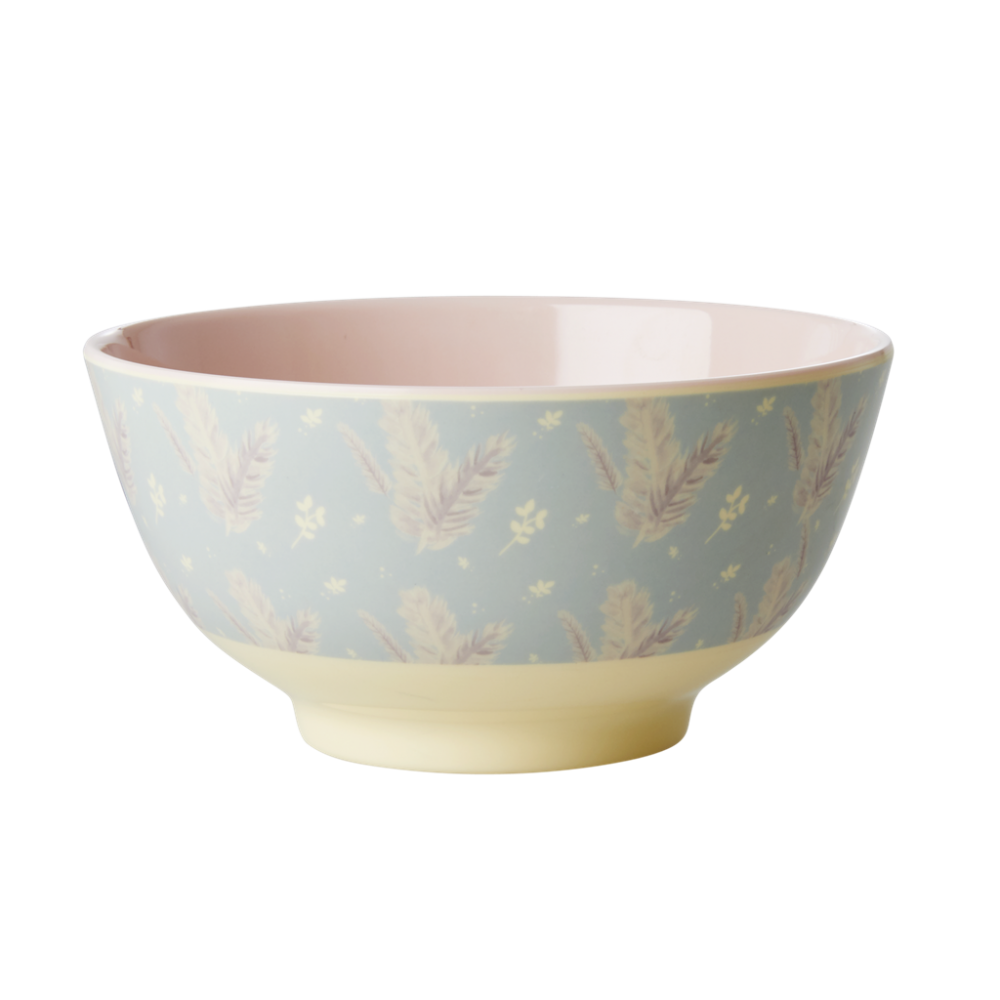 Feather Print Melamine Bowl By Rice DK